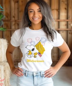 Snoopy Football Happy 4th Of July Michigan Wolverines Shirt