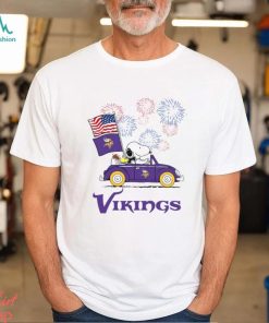 Snoopy Football Happy 4th Of July Minnesota Vikings Shirt