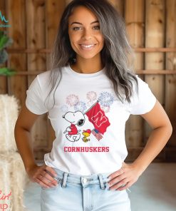 Snoopy Football Happy 4th Of July Nebraska Cornhuskers Shirt