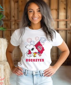 Snoopy Football Happy 4th Of July Ohio State Buckeyes Shirt