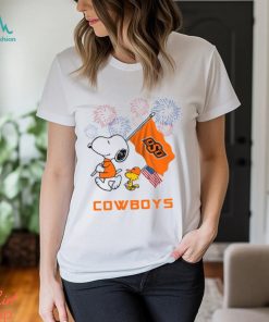 Snoopy Football Happy 4th Of July Oklahoma State Cowboys Shirt