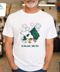 Snoopy Football Happy 4th Of July Oregon Ducks Shirt