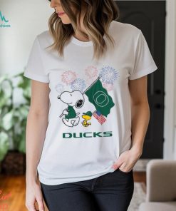 Snoopy Football Happy 4th Of July Oregon Ducks Shirt