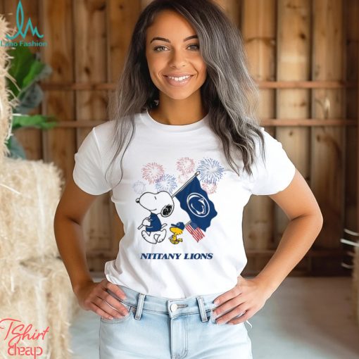 Snoopy Football Happy 4th Of July Penn State Nittany Lions Shirt