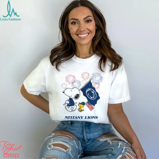 Snoopy Football Happy 4th Of July Penn State Nittany Lions Shirt