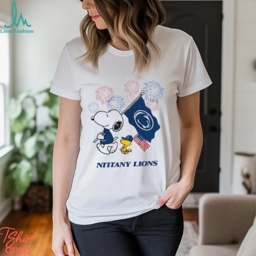 Snoopy Football Happy 4th Of July Penn State Nittany Lions Shirt