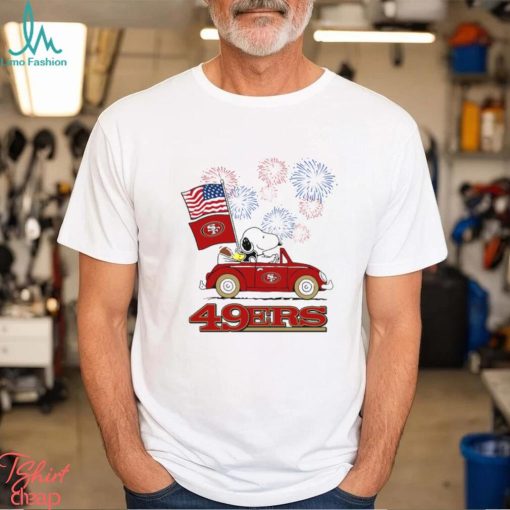 Snoopy Football Happy 4th Of July San Francisco 49ers Shirt