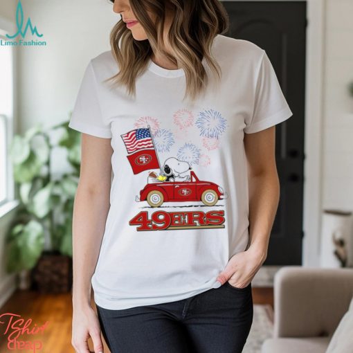 Snoopy Football Happy 4th Of July San Francisco 49ers Shirt