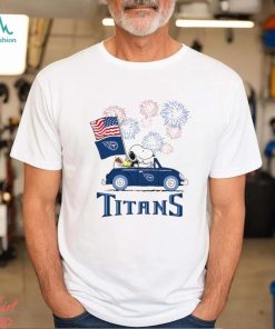 Snoopy Football Happy 4th Of July Tennessee Titans Shirt