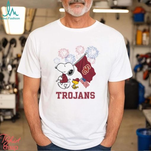 Snoopy Football Happy 4th Of July USC Trojans Shirt