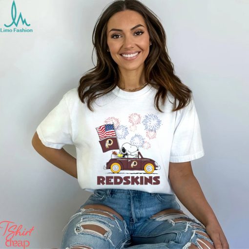 Snoopy Football Happy 4th Of July Washington Redskins Shirt