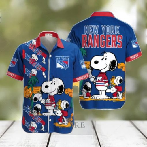 Snoopy NY Rangers Funny Hawaiian Shirt Summer Beach