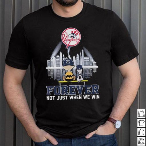 Snoopy New York Yankees Baseball Team Skyline Forever Shirt