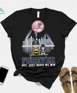 Snoopy New York Yankees Baseball Team Skyline Forever Shirt