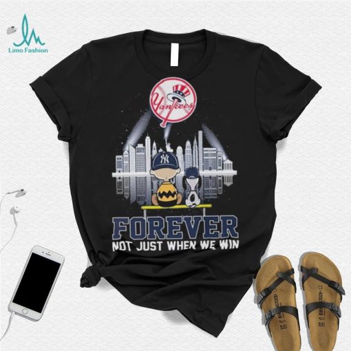 Snoopy New York Yankees Baseball Team Skyline Forever Shirt