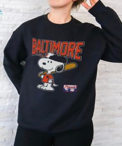 Snoopy Peanuts Ripple Junction Baltimore Baseball Graphic T Shirt