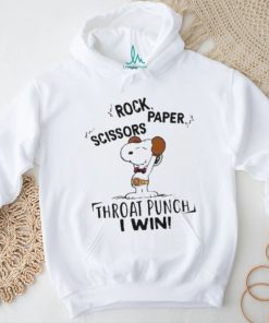 Snoopy Rock Paper Scissors Throat Punch I Win T Shirt