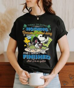 Snoopy Today I’m Doing Nothing Because I Started Doing It Yesterday Shirt