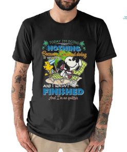 Snoopy Today I’m Doing Nothing Because I Started Doing It Yesterday Shirt