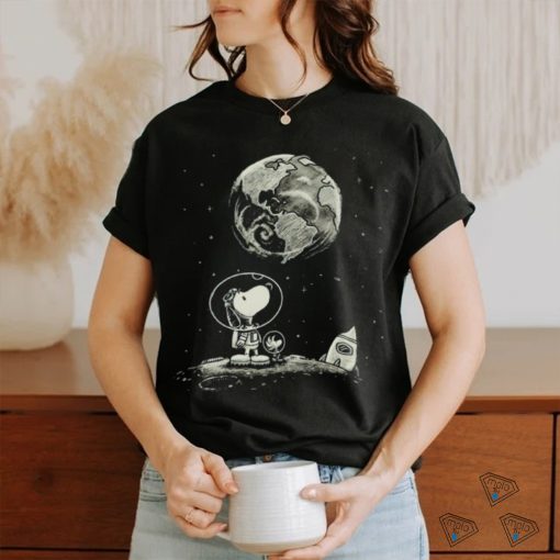 Snoopy and Woodstock earth from the moon shirt