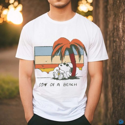 Snoopy son of a beach art shirt