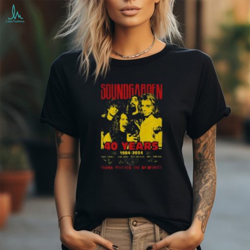 Soundgarden 40 Years 1984 2024 Thank You For The Memories Shirt