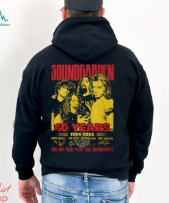 Soundgarden 40 Years 1984 2024 Thank You For The Memories T Shirt