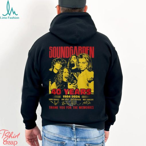 Soundgarden 40 Years 1984 2024 Thank You For The Memories T Shirt