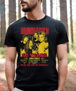 Soundgarden 40 Years 1984 2024 Thank You For The Memories T Shirt