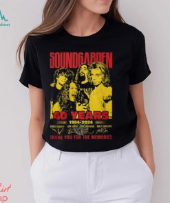 Soundgarden 40 Years 1984 2024 Thank You For The Memories T Shirt