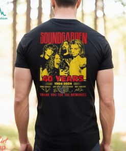 Soundgarden 40 Years 1984 2024 Thank You For The Memories T Shirt