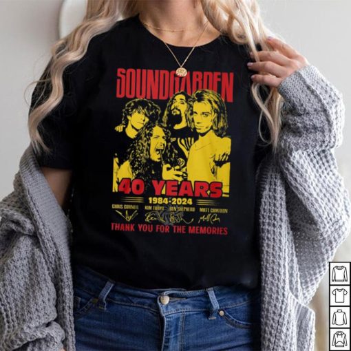 Soundgarden 40 Years 1984 2024 Thank You For The Memories T Shirt