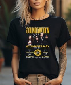 Soundgarden 40th Anniversary 1984 2024 Thank You For The Memories T Shirt