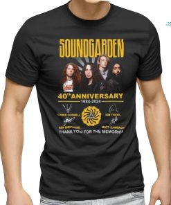 Soundgarden 40th Anniversary 1984 2024 Thank You For The Memories T Shirt