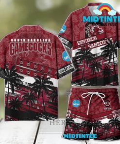 South Carolina Gamecocks NCAA Pattern Personalized Hawaiian Set