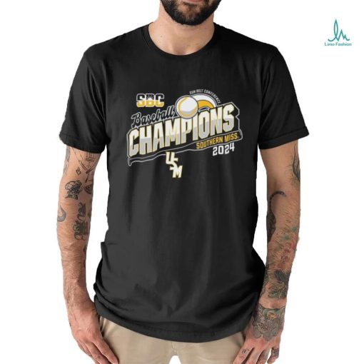 Southern Mississippi Golden Eagles 2024 Sun Belt Baseball Tournament Champions Shirt