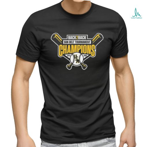 Southern Mississippi Golden Eagles Back 2 Back Sun Belt Baseball Tournament Champions 2023 2024 Shirt