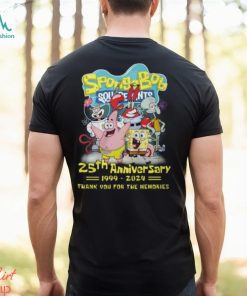 SpongeBob SquarePants 25th Anniversary 1999 2024 Thank You For The Memories T Shirt