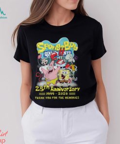 SpongeBob SquarePants 25th Anniversary 1999 2024 Thank You For The Memories T Shirt