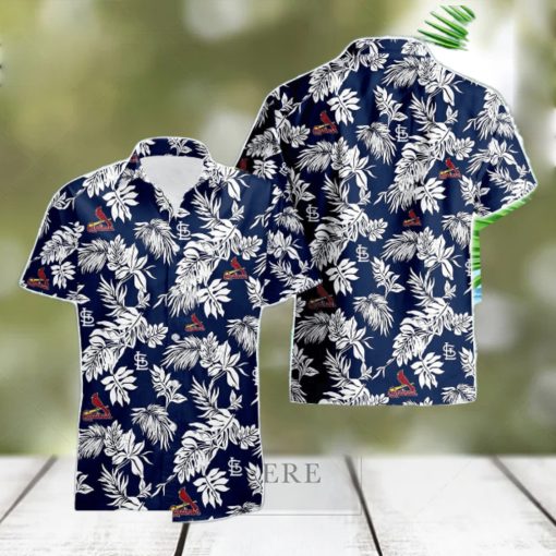 St. Louis Cardinals Tropical Leaf 3D Printed Hawaiian Shirt Beach Team Gift