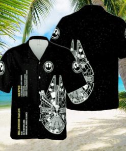 Star Wars Millennium Falcon Cool Version Full Print Hawaiian Shirt