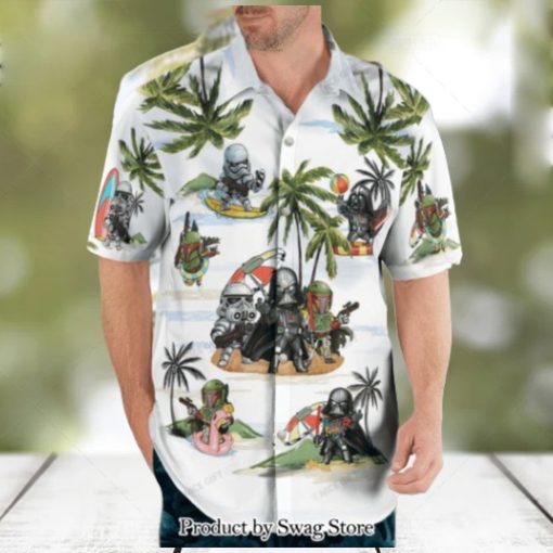 Star Wars Pattern 3D Hawaiian Shirt