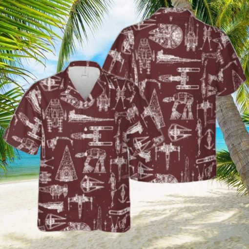 Star Wars Space Ships Gift Ideas 3D Hawaiian Shirt