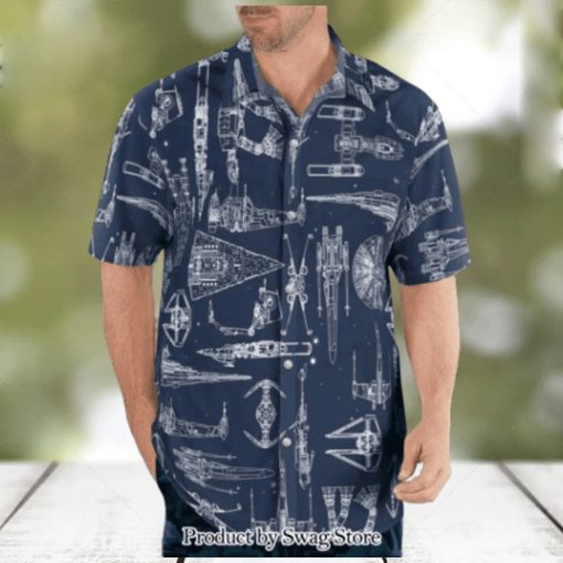 Star Wars Space Ships Unique 3D Hawaiian Shirt