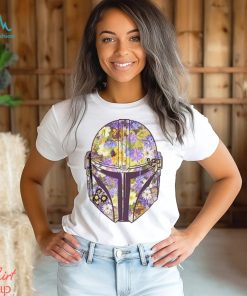 Star Wars The Mandalorian Floral Helmet Girls T Shirt