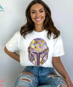 Star Wars The Mandalorian Floral Helmet Girls T Shirt