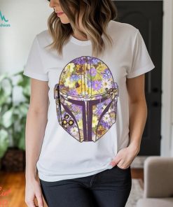 Star Wars The Mandalorian Floral Helmet Girls T Shirt