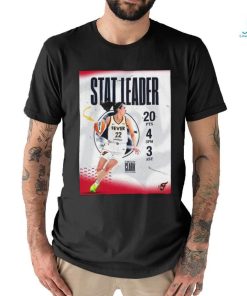 Stat Leader Caitlin Clark Drops 20 Points In Her WNBA T Shirt