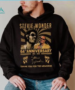 Stevie Wonder 64th Anniversary 1961 2025 Thank You For The Memoreis T Shirt