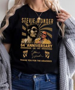 Stevie Wonder 64th Anniversary 1961 2025 Thank You For The Memoreis T Shirt